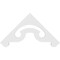 Ekena Millwork Pitch Northwest Architectural Grade PVC Gable Pediment, 36"W x 18"H x 1"P (12/12) GPP036X018X100NOR - alternate 3